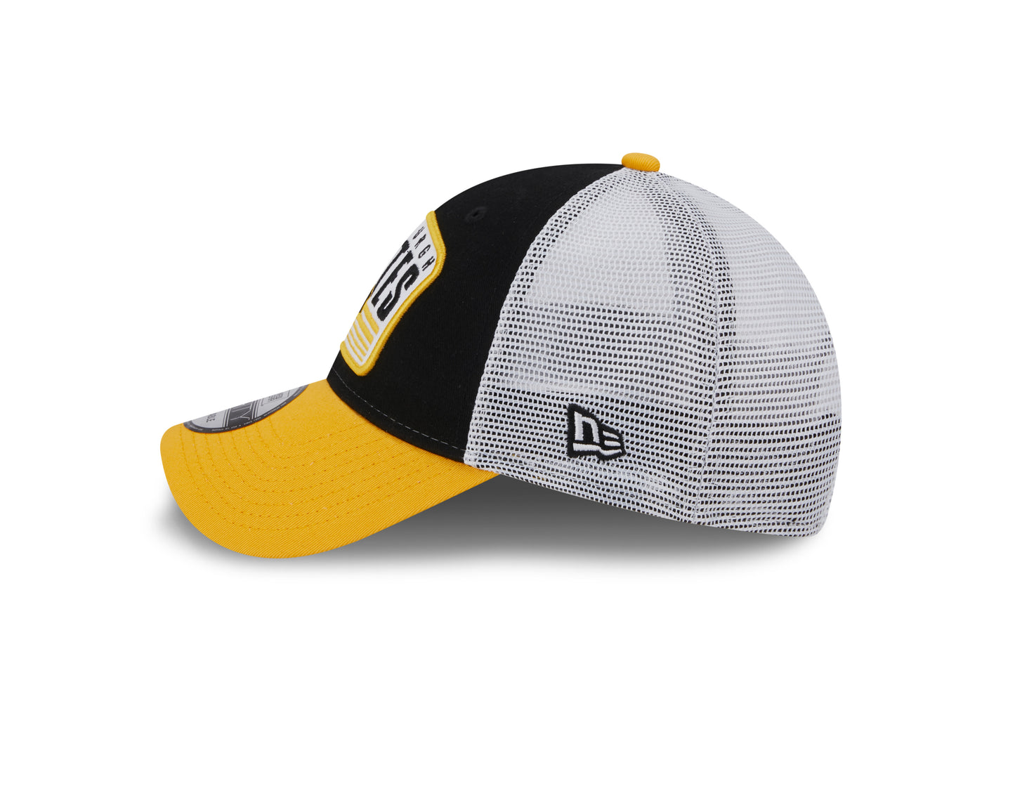 Pittsburgh Pirates New Era Logo Patch Trucker 9FORTY Snapback Hat