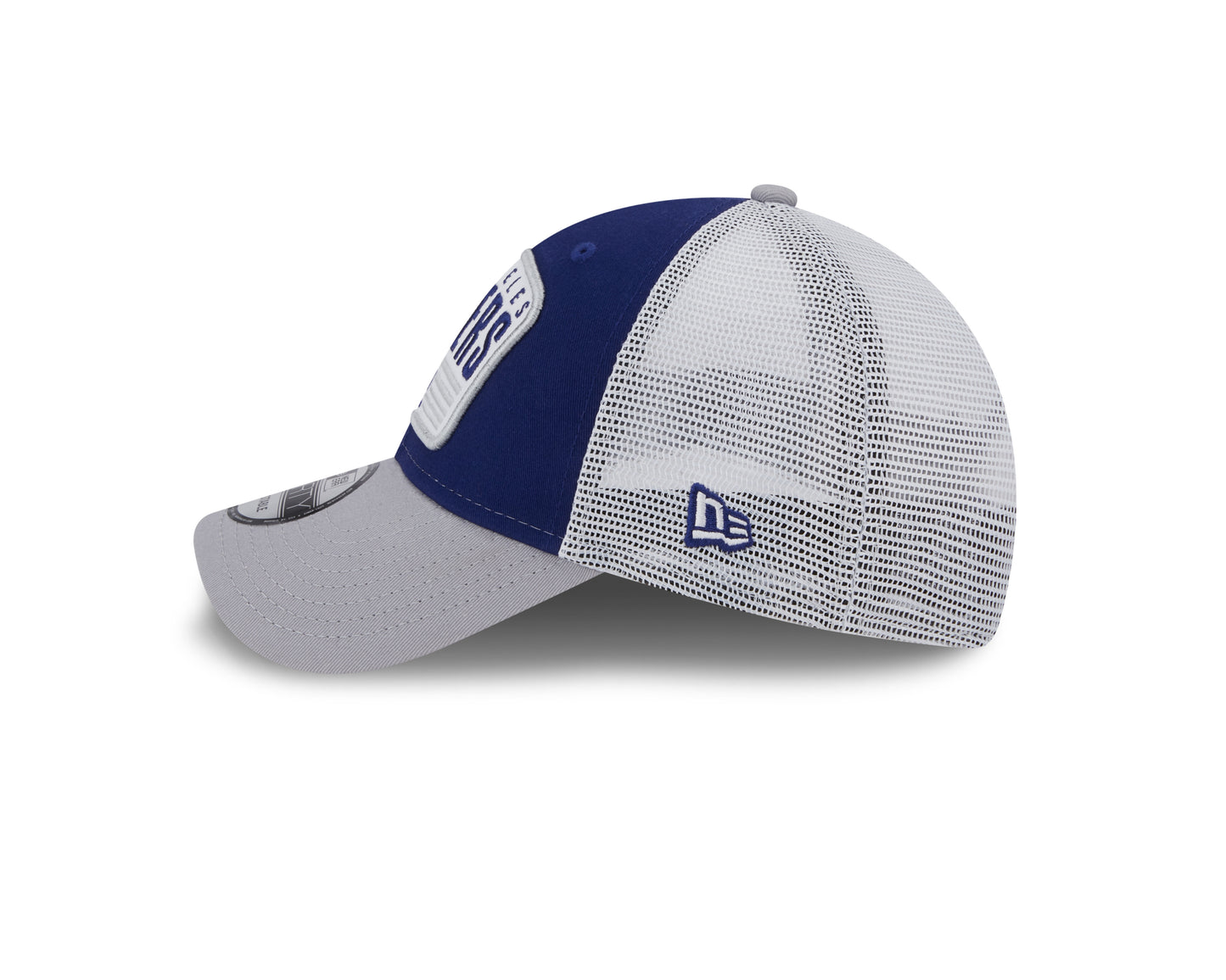Los Angeles Dodgers New Era Logo Patch Trucker 9FORTY Snapback Hat