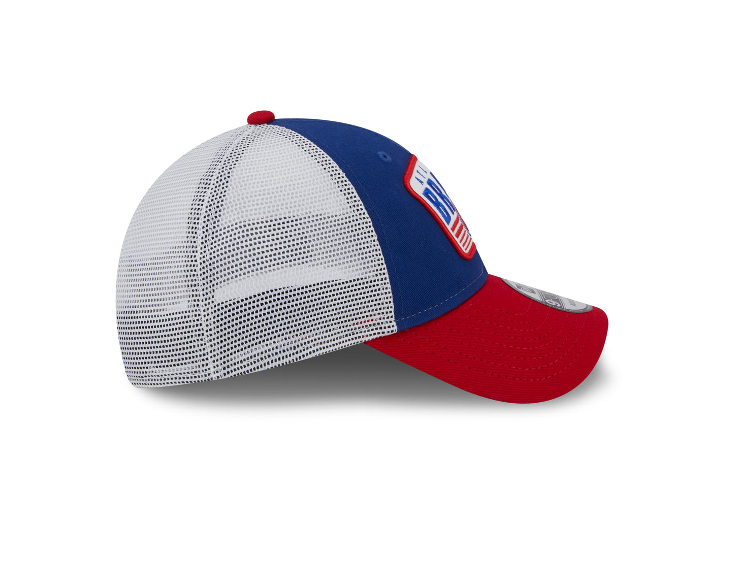 Atlanta Braves New Era Logo Patch Trucker 9FORTY Snapback Hat