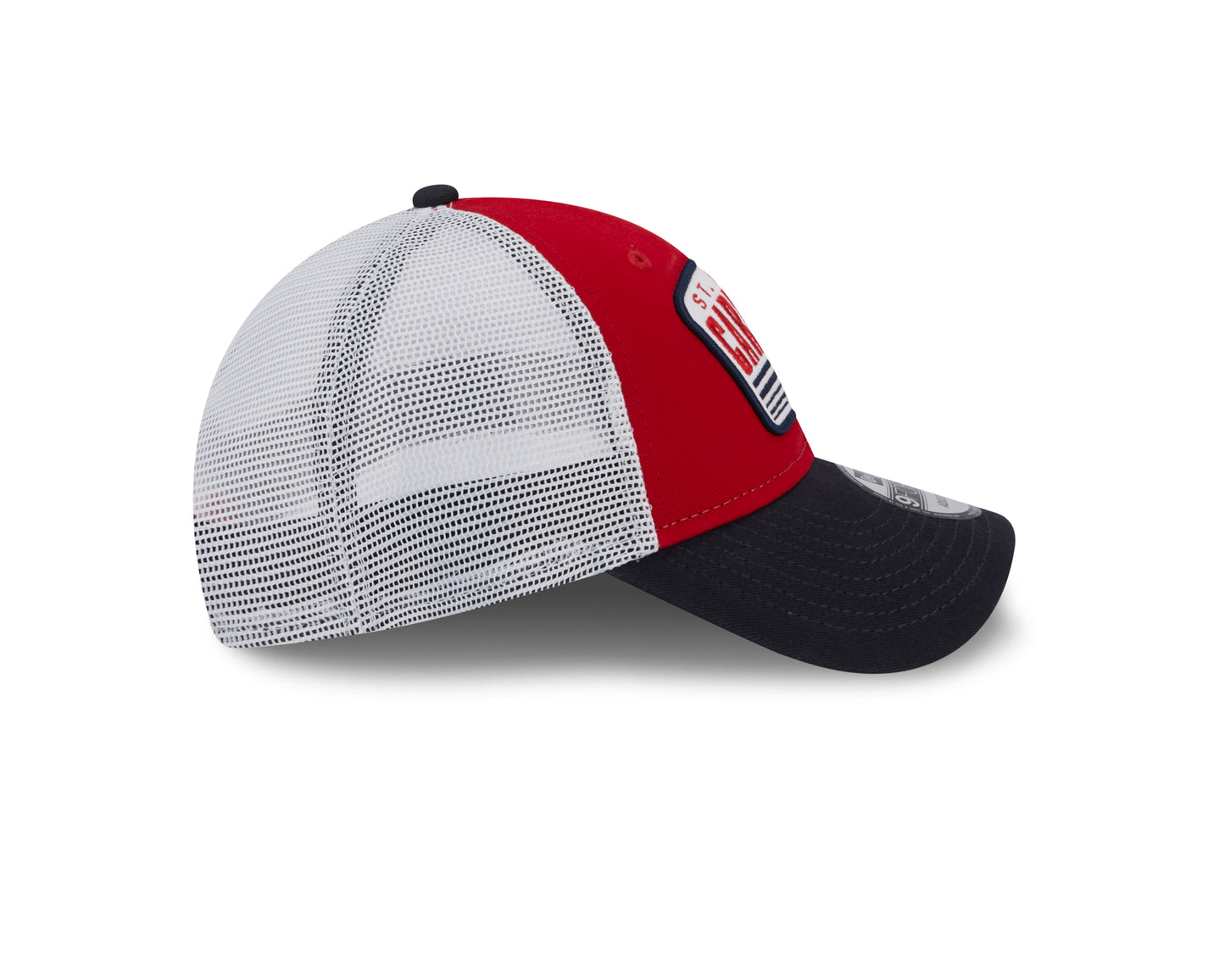 St. Louis Cardinals New Era Logo Patch Trucker 9FORTY Snapback Hat