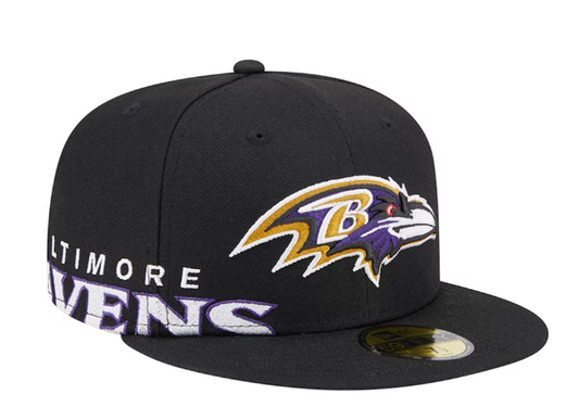 Baltimore Ravens New Era Black Arch 59Fifty Fitted Hat