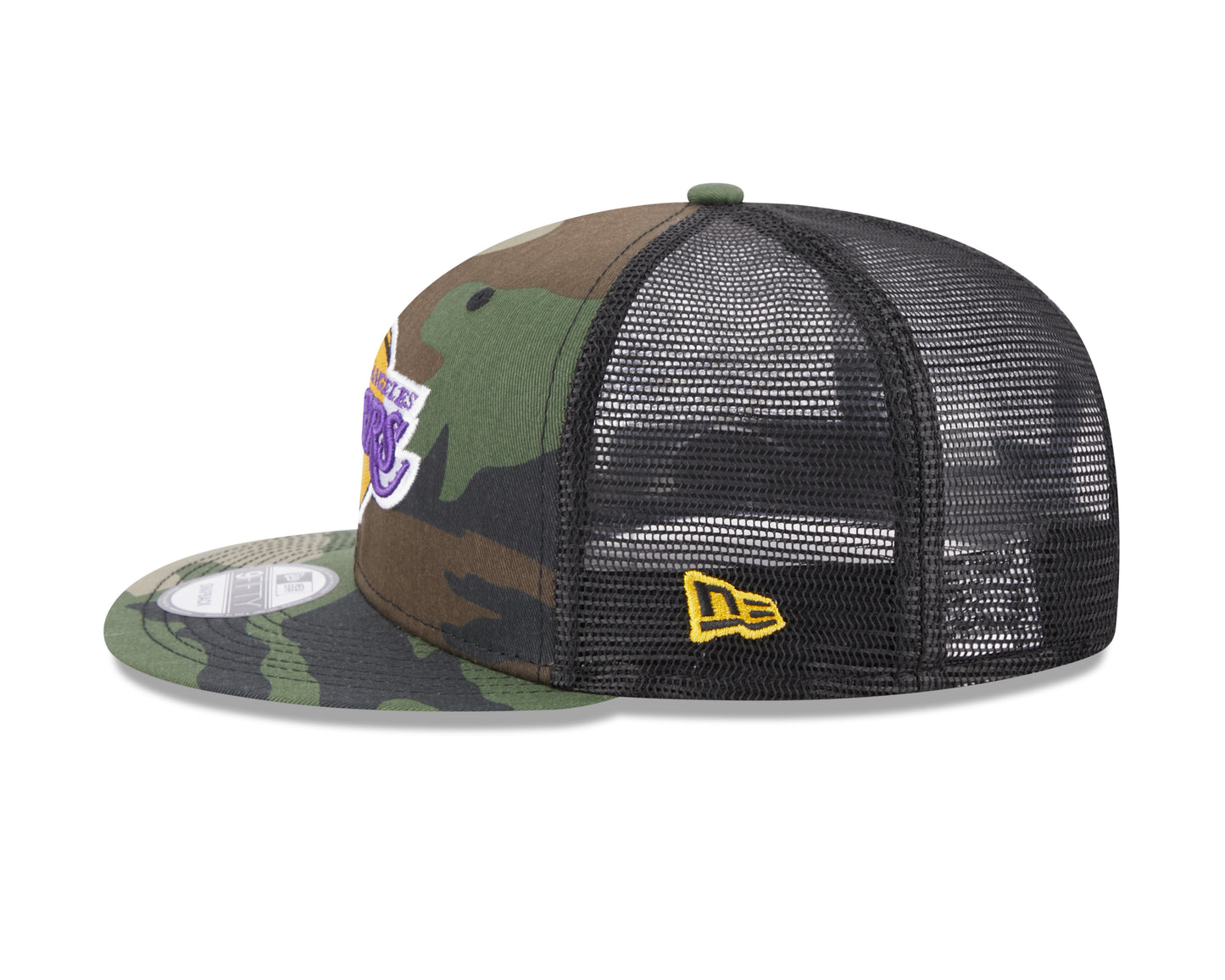 Los Angeles Lakers New Era Classic Trucker C1 Woodland Camo 9FIFTY Hat