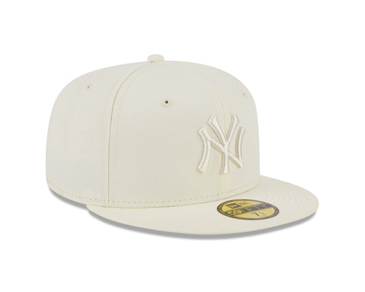 New York Yankees New Era Color Pack Cream 59fifty Fitted Hat- Cream