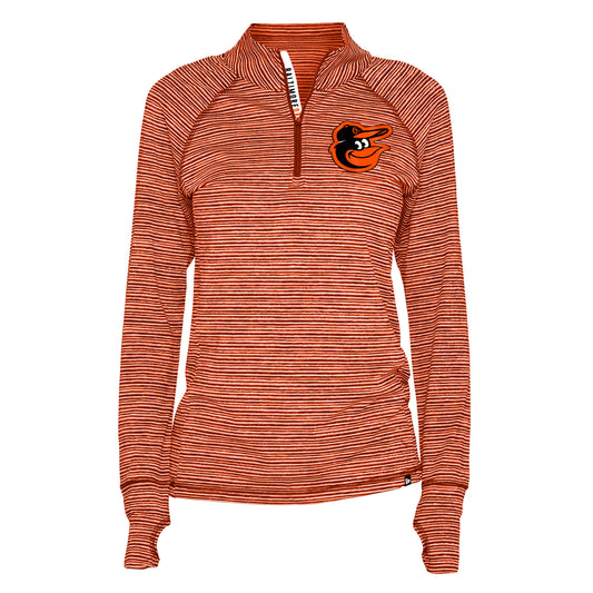 Baltimore Orioles New Era Women's Active 1/4 Zip Long Sleeve Warm Up