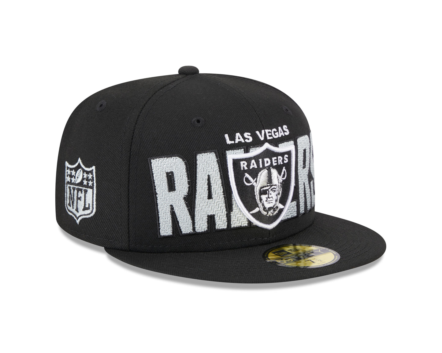 Las Vegas Raiders 2023 NFL Draft Black 59Fifty Hat