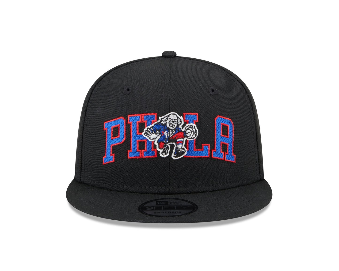 Philadelphia 76ers New Era Logo Blend 9FIFTY Hat - Black