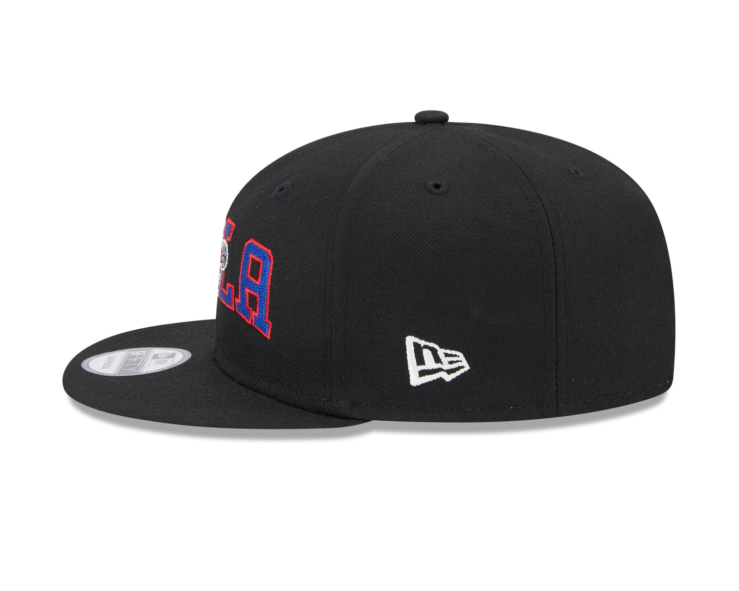 Philadelphia 76ers New Era Logo Blend 9FIFTY Hat - Black