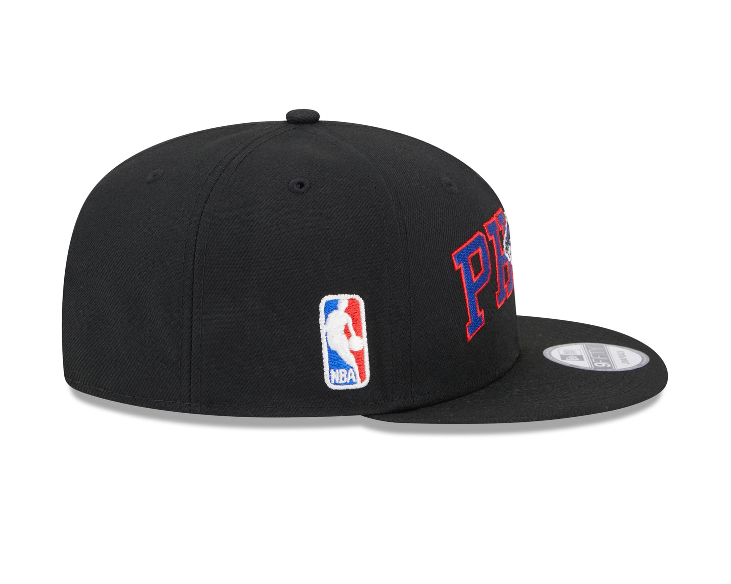 Philadelphia 76ers New Era Logo Blend 9FIFTY Hat - Black