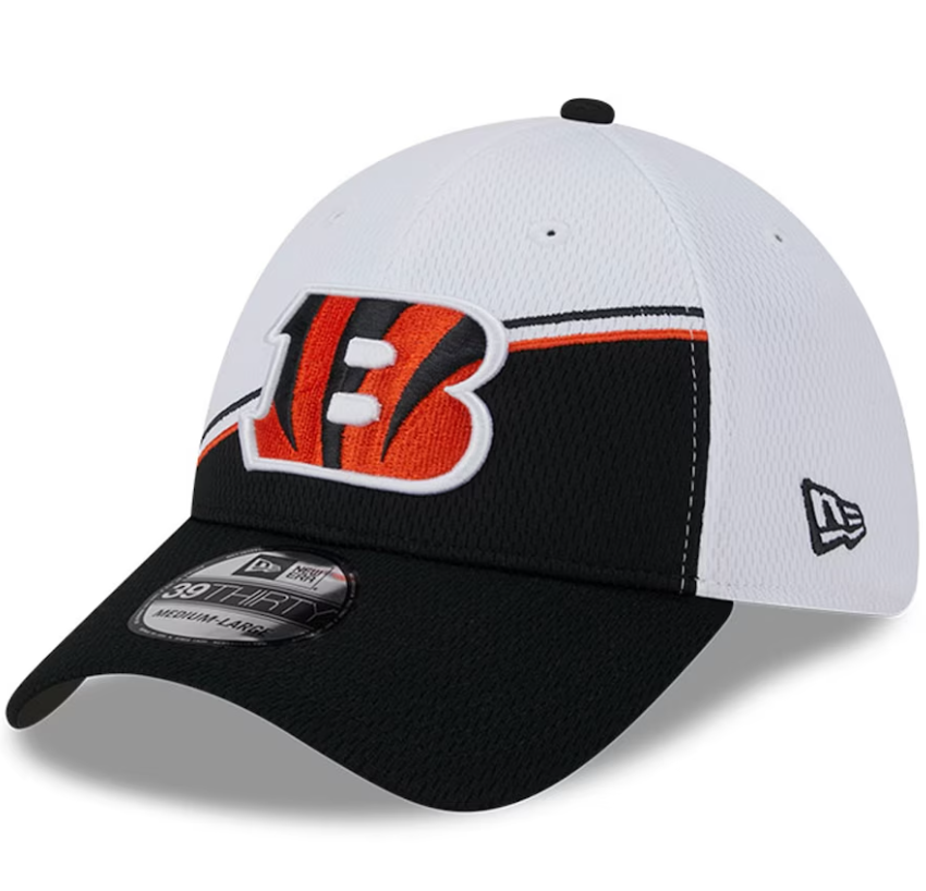 Cincinnati Bengals New Era Sideline 39THIRTY Flex Hat- White
