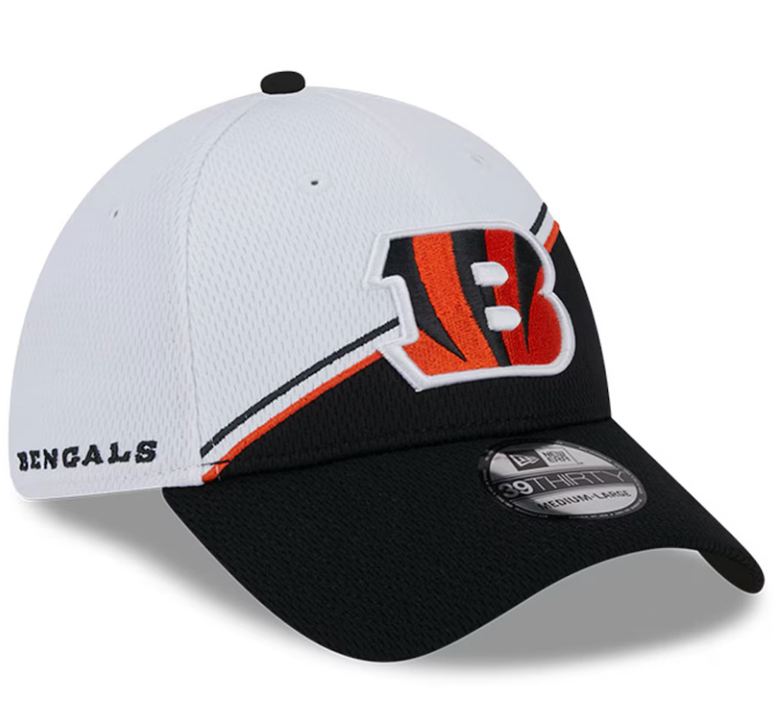 Cincinnati Bengals New Era Sideline 39THIRTY Flex Hat- White