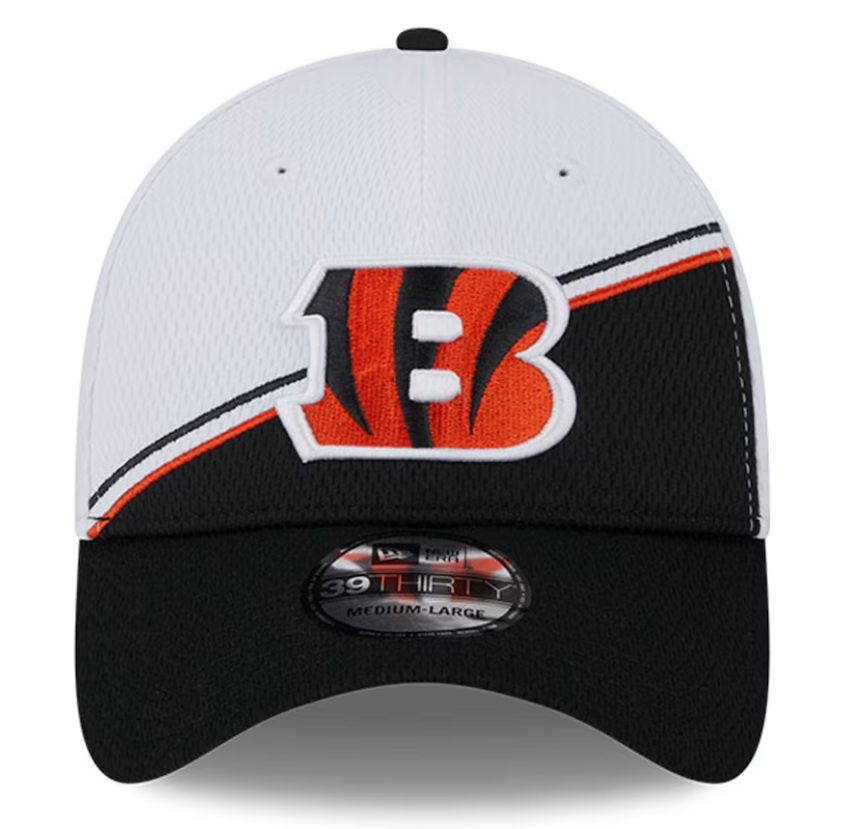 Cincinnati Bengals New Era Sideline 39THIRTY Flex Hat- White
