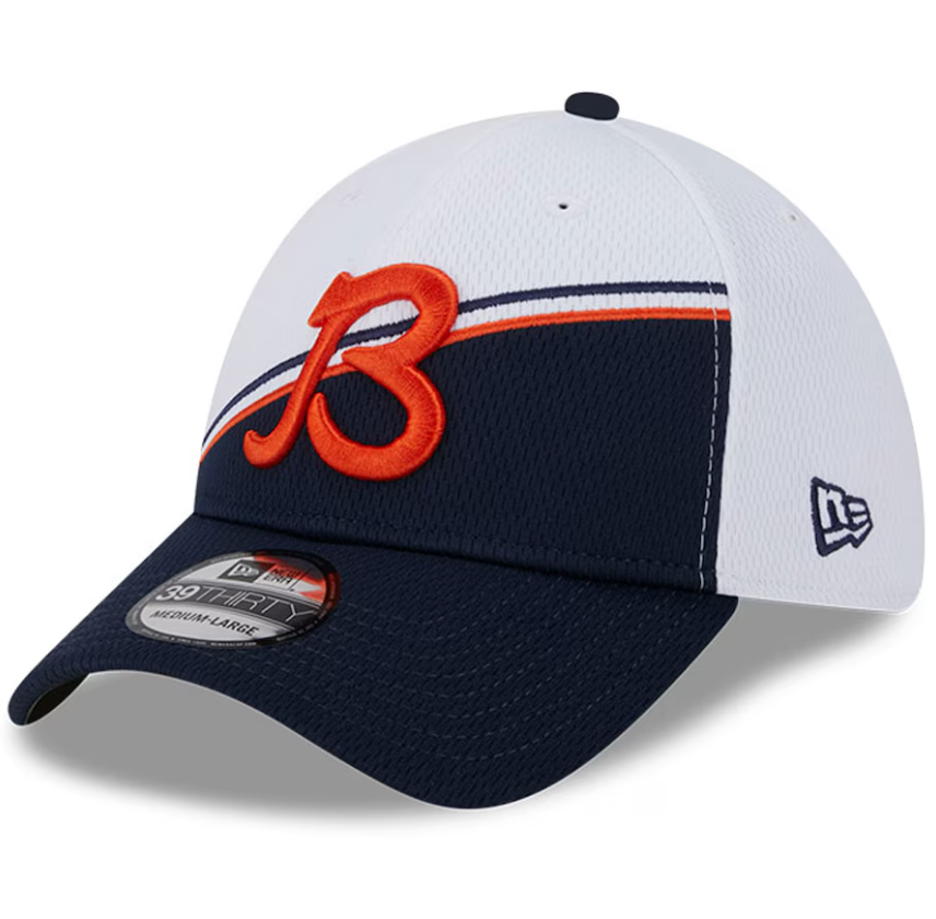 Chicago Bears New Era Sideline 39THIRTY Flex Hat- White