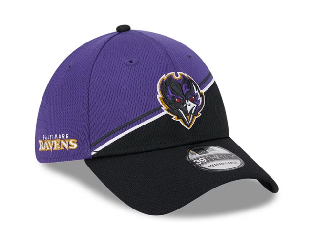 Baltimore Ravens New Era Sideline 39THIRTY Flex Hat- Purple