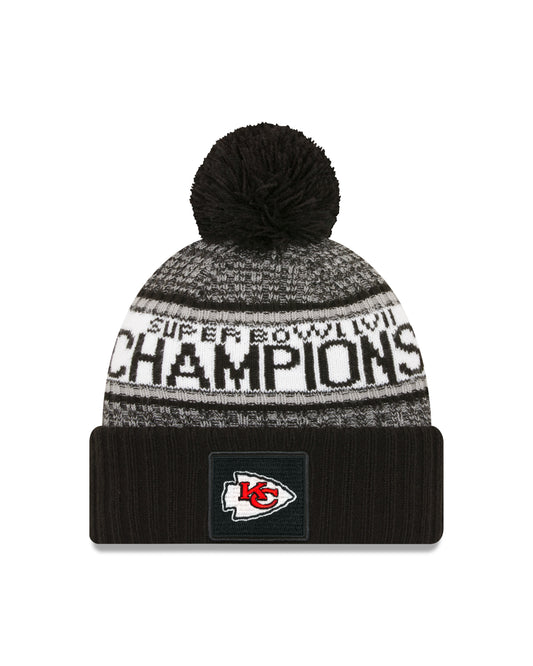 Kansas City Chiefs New Era Parade LVII Champ Knit Hat- Black