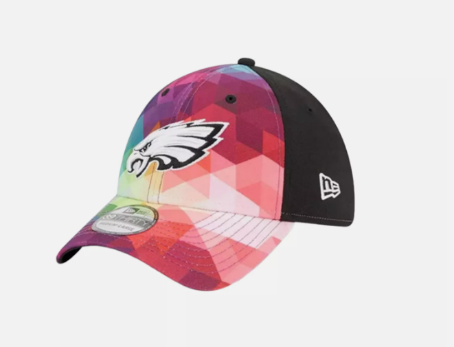 Philadelphia Eagles New Era Crucial Catch 39THIRTY Flex Hat - Pink