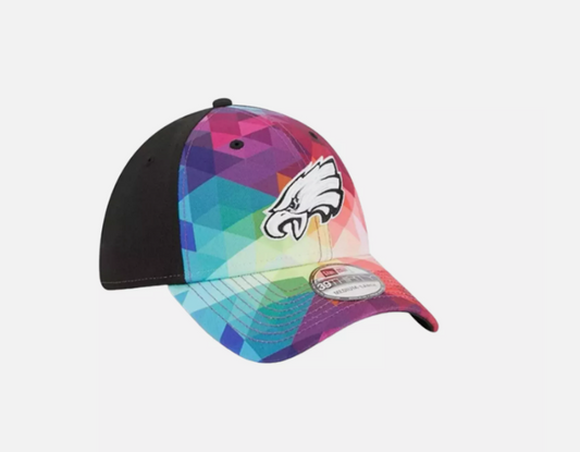 Philadelphia Eagles New Era Crucial Catch 39THIRTY Flex Hat - Pink
