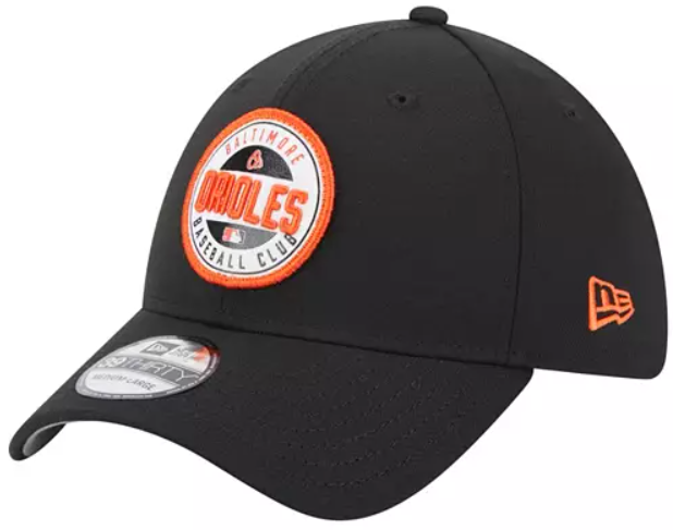 Baltimore Orioles New Era Black Game Day 39Thirty Stretch Fit Hat