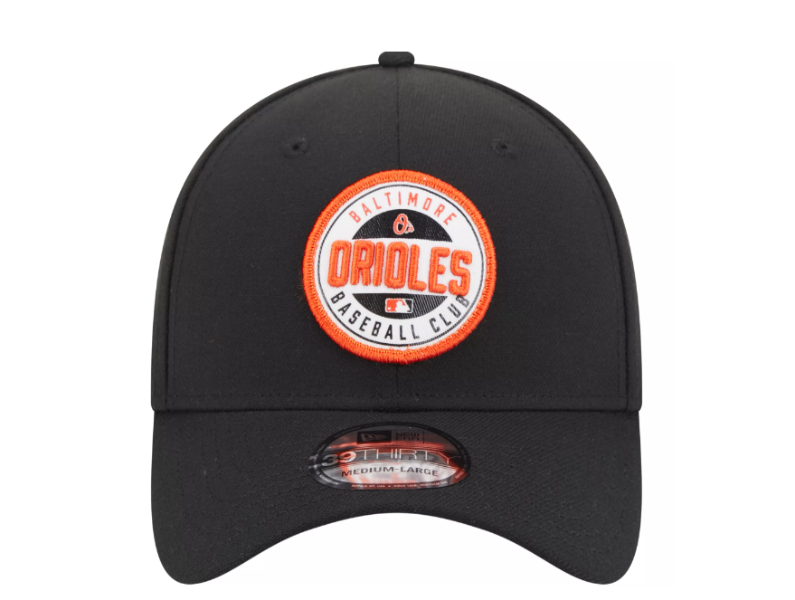 Baltimore Orioles New Era Black Game Day 39Thirty Stretch Fit Hat