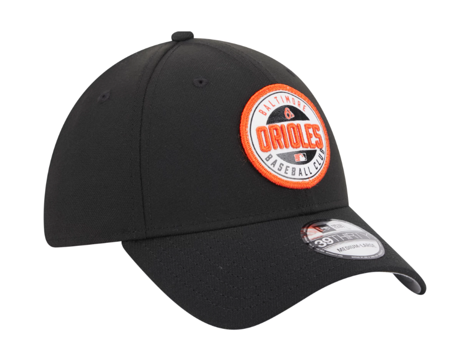 Baltimore Orioles New Era Black Game Day 39Thirty Stretch Fit Hat