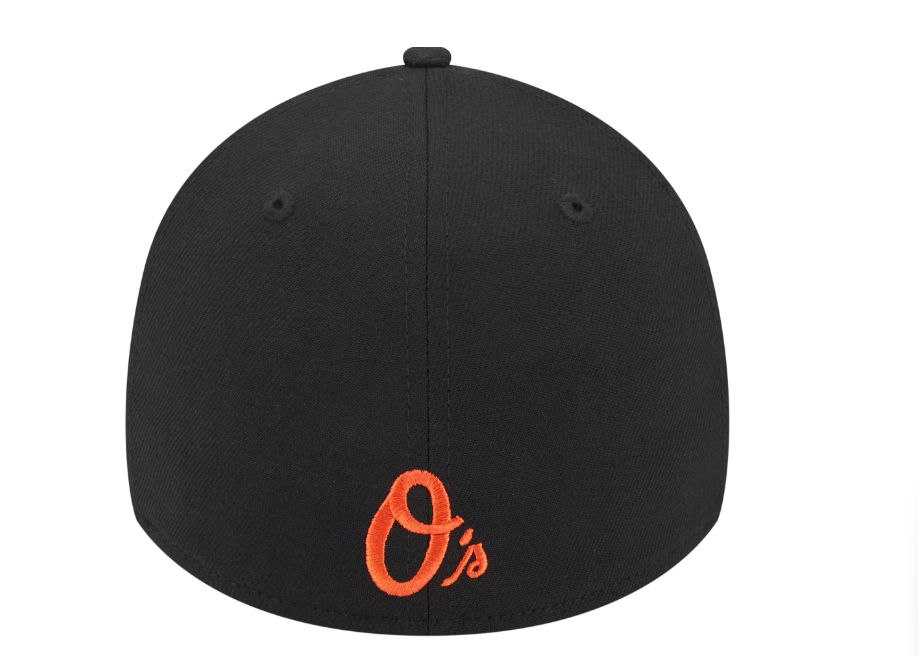 Baltimore Orioles New Era Black Game Day 39Thirty Stretch Fit Hat