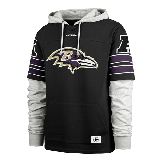 Baltimore Ravens '47 Brand Double Header Blitz Hoodies Black