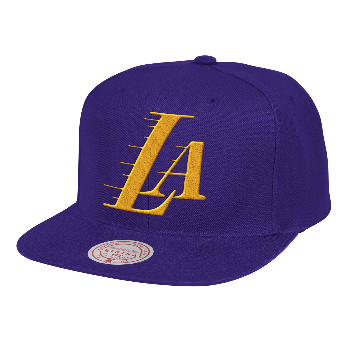 Los Angeles Lakers Mitchell & Ness NBA Logo Remix Snapback - Purple
