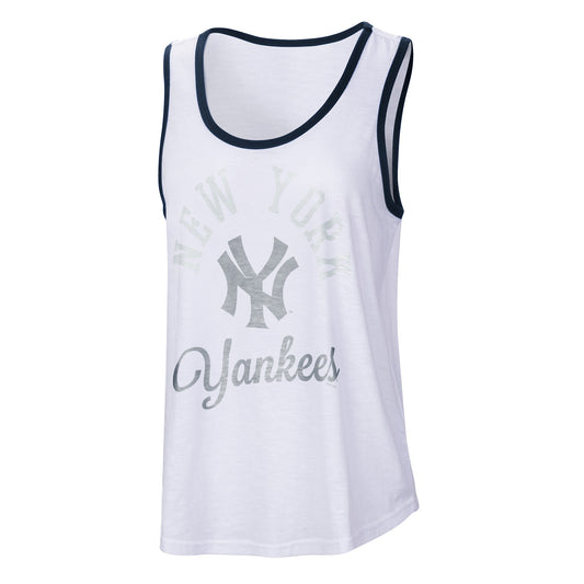 New York Yankees G-III For Her Grand Slam Women's White Tank Top