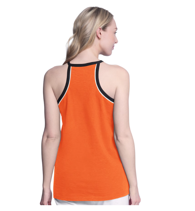 Baltimore Orioles G-III Women Curveball Tank Top- Orange