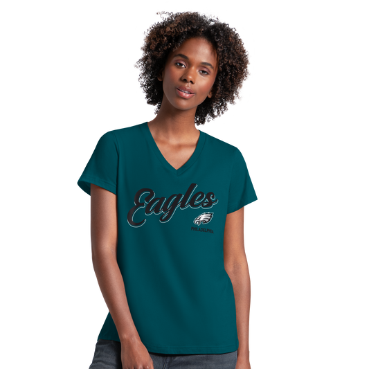 Philadelphia Eagles G-III The Field Women's T-Shirt-Green