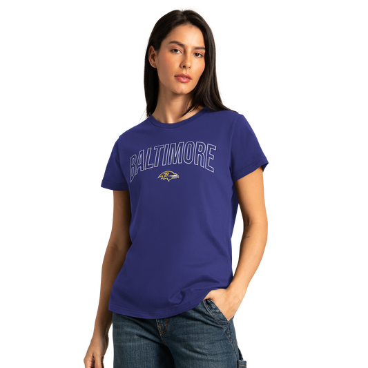 Baltimore Ravens G-III Hall Of Fame Women's T-Shirt-Purple
