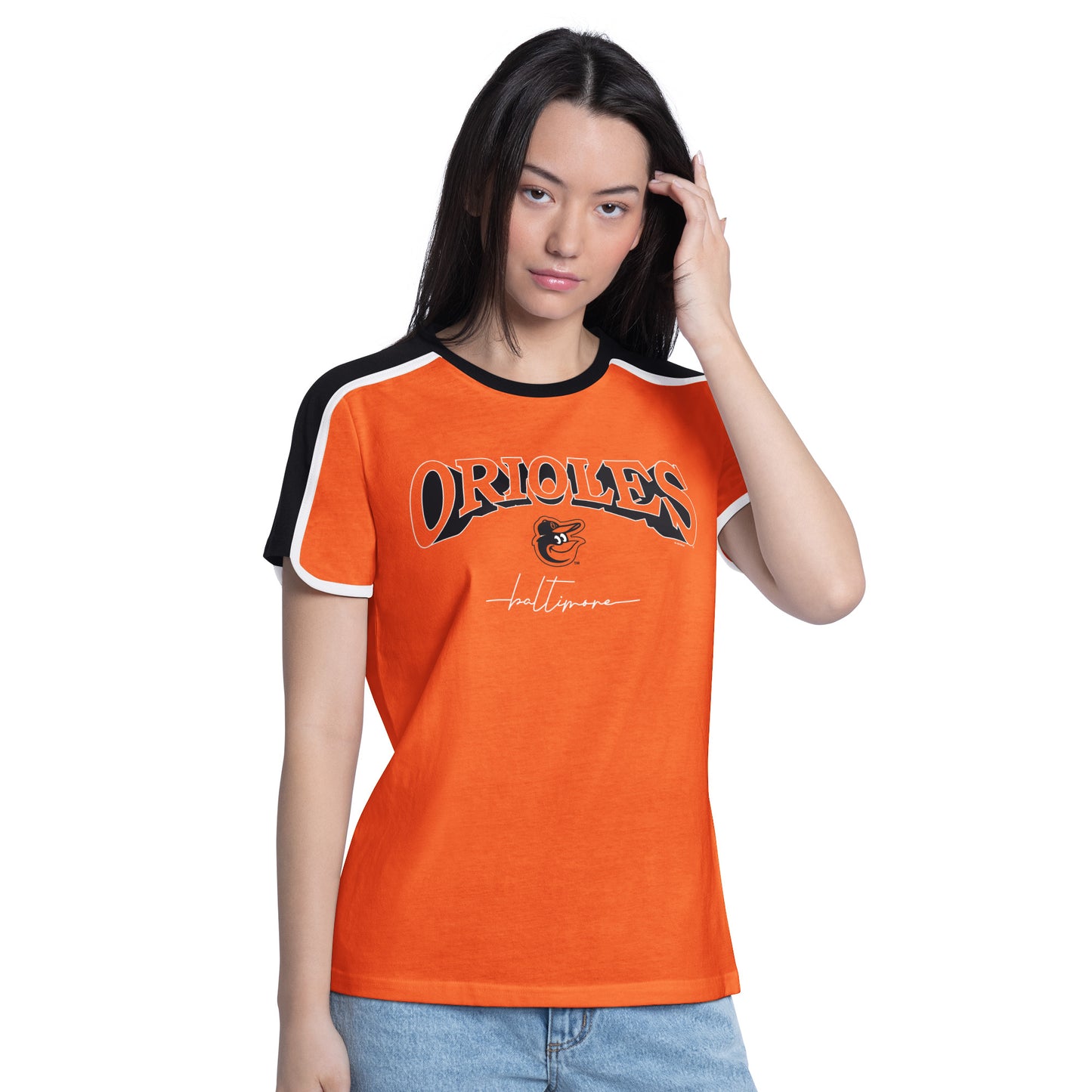 Baltimore Orioles G-III First Lane Women's T-Shirt-Orange