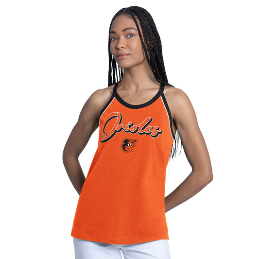 Baltimore Orioles G-III Women's Redemption Win Tank Top- Orange