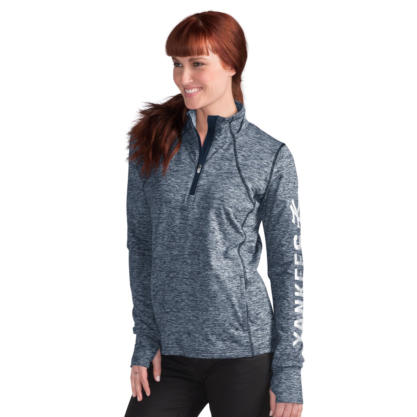 New York Yankees G-III  Women's Class Pass 1/4 Zip Jacket