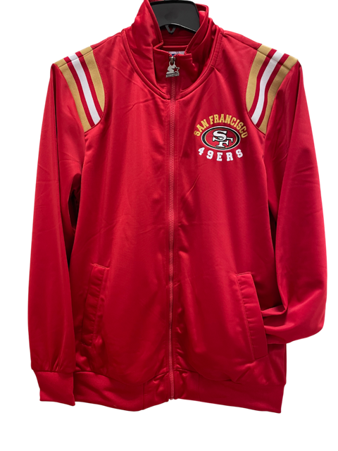 San Francisco 49ers Starter End Zone Track Jacket - Scarlet