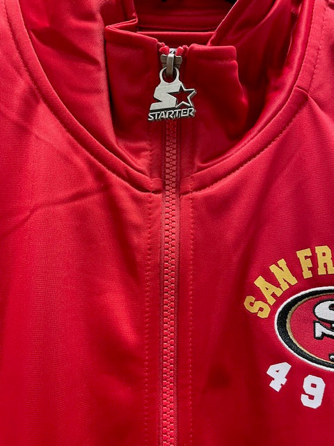 San Francisco 49ers Starter End Zone Track Jacket - Scarlet