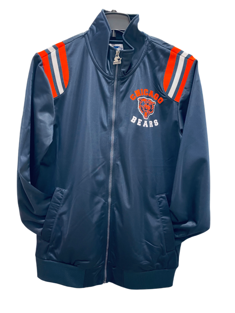 Chicago Bears Starter End Zone Track Jacket - Navy
