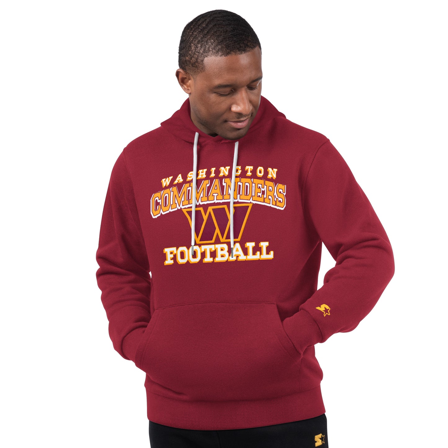 Washington Commanders Starter Hand Off Pull Over Hoodie - Burgandy