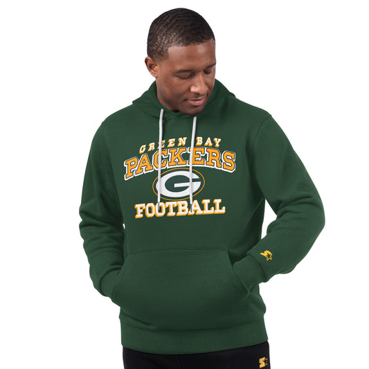 Green Bay Packers Starter Hand Off Pull Over Hoodie - Green