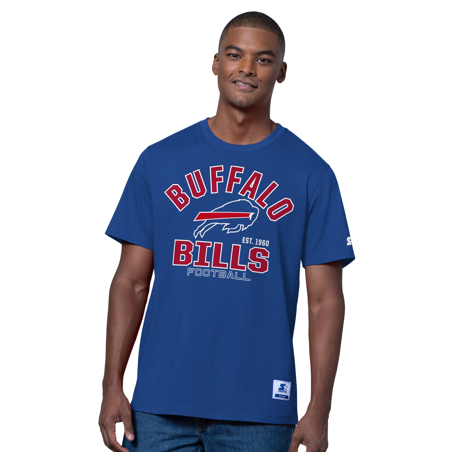 Buffalo Bills Men's Starter Defender T-Shirt- Blue