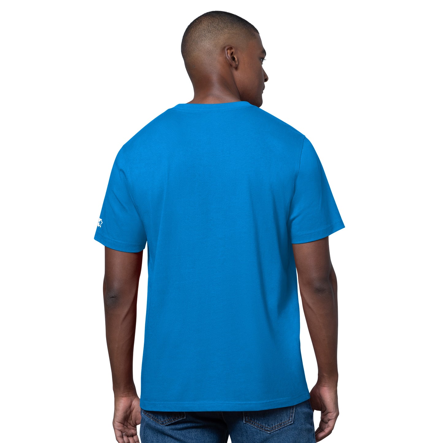 Detriot Lions Men's Starter Defender T-Shirt- Blue