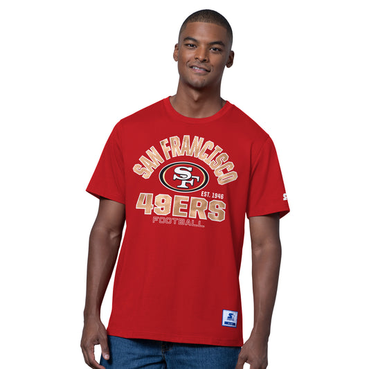 San Francisco 49ers Men's Starter Defender T-Shirt- Red