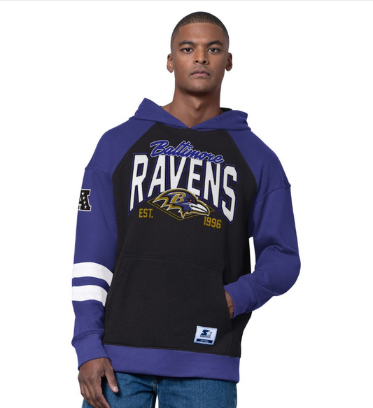 Baltimore Ravens Starter Interception Pull Over Hoodie