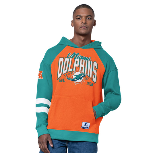 Miami Dolphins Starter Interception Pull Over Hoodie