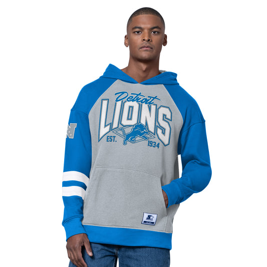 Detroit Lions Starter Interception Pull Over Hoodie
