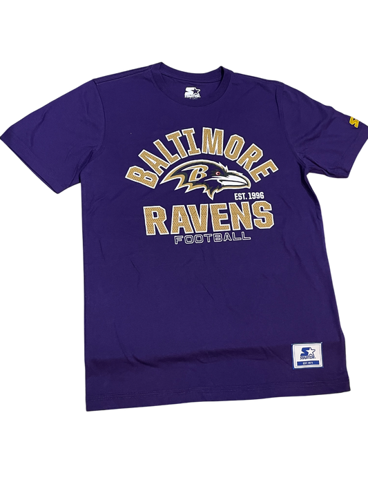 Balitmore Ravens Men's Starter Defender T-Shirt-Purple