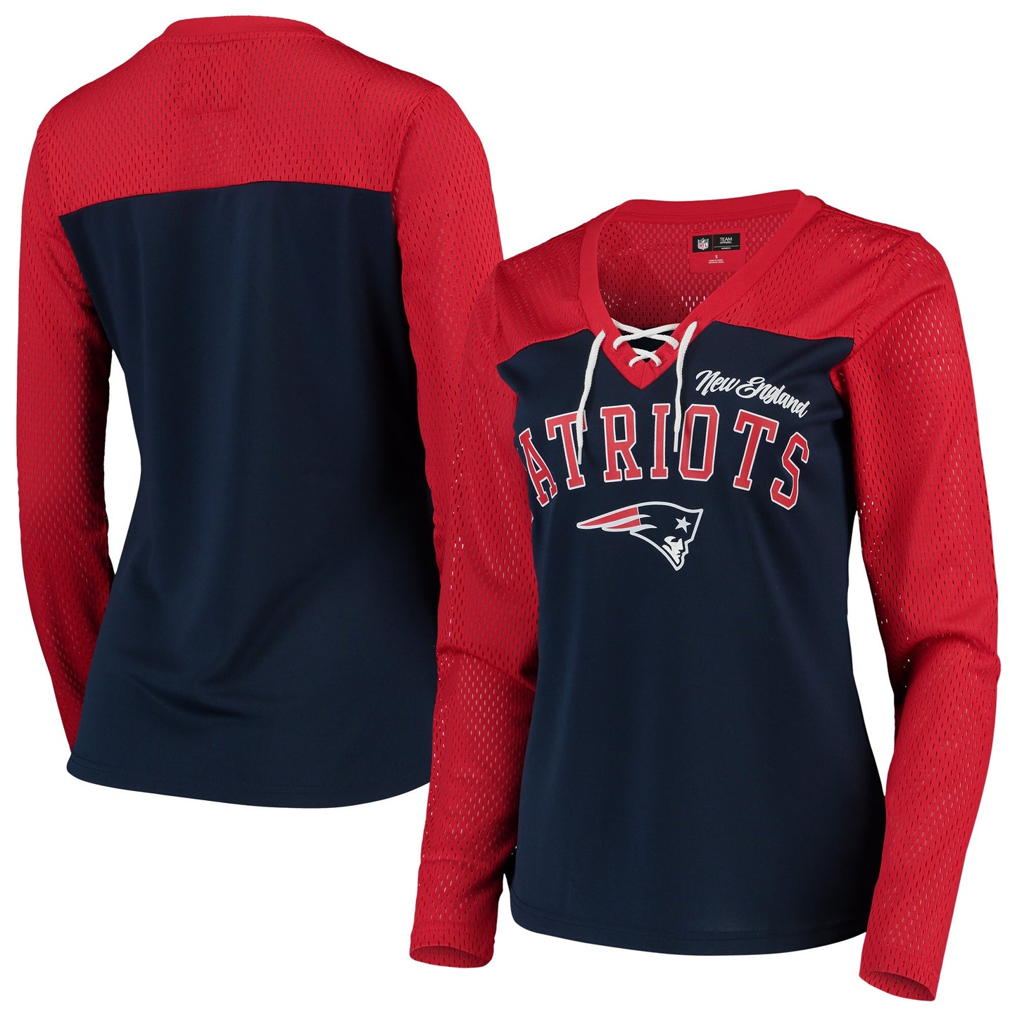 New England Patriots G-III Laces Out Women's Long Sleeve Shirt