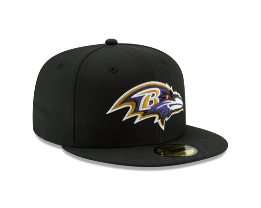 Baltimore Ravens New Era Black Basic 59Fifty Fitted Hat