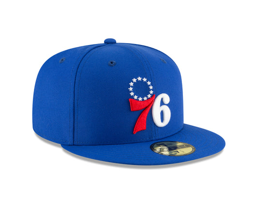 Philadelphia 76ers New Era Basic Team Blue 59FIFTY Fitted Hat