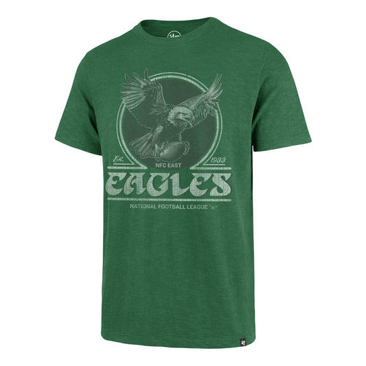 Philadelphia Eagles '47 Historic Emblem Mark Scrum T-Shirt- Kelly Green