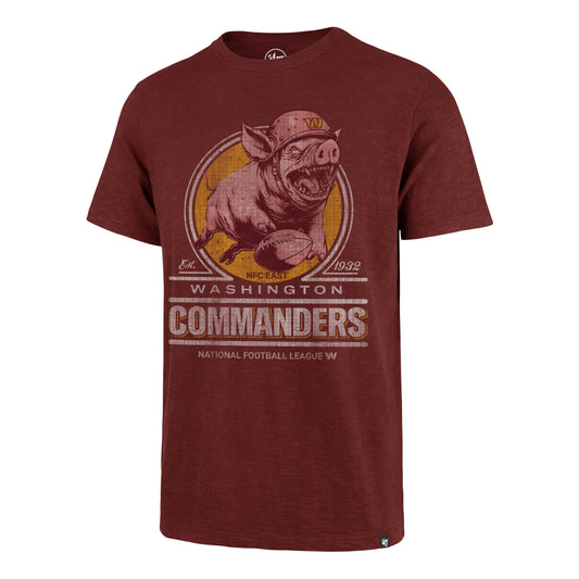 Washington Commanders '47 Historic Emblem Mark Scrum T-Shirt-Cardinal